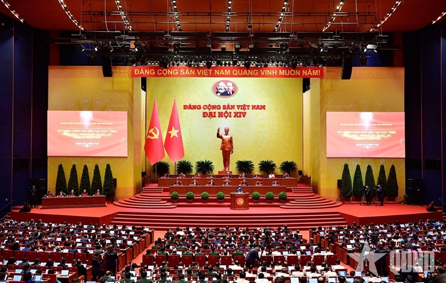 To&agrave;n cảnh một phi&ecirc;n l&agrave;m việc quan trọng tại Đại hội đại biểu to&agrave;n quốc.